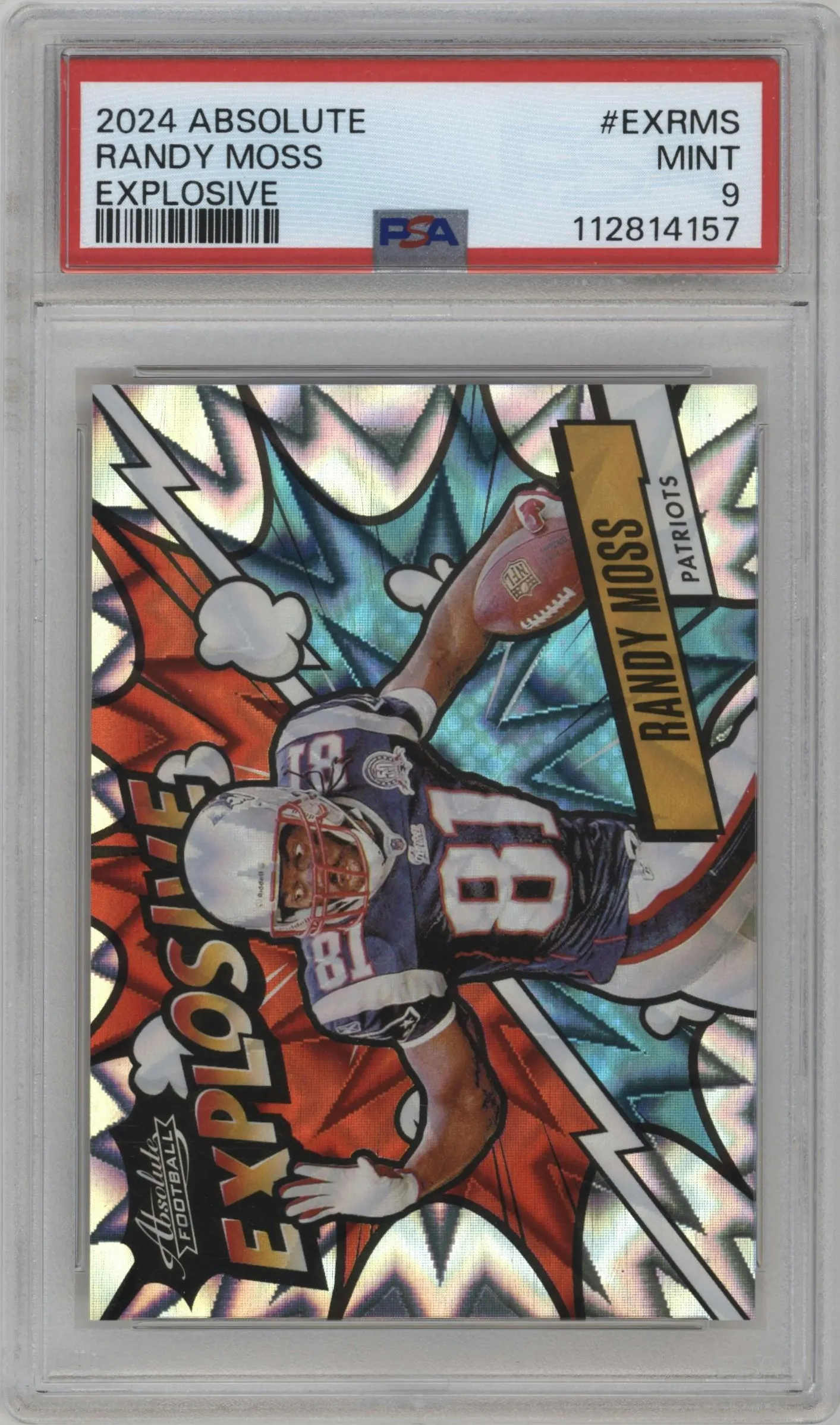 2024 Panini Absolute Explosive Randy Moss #EX-RMS PSA 9