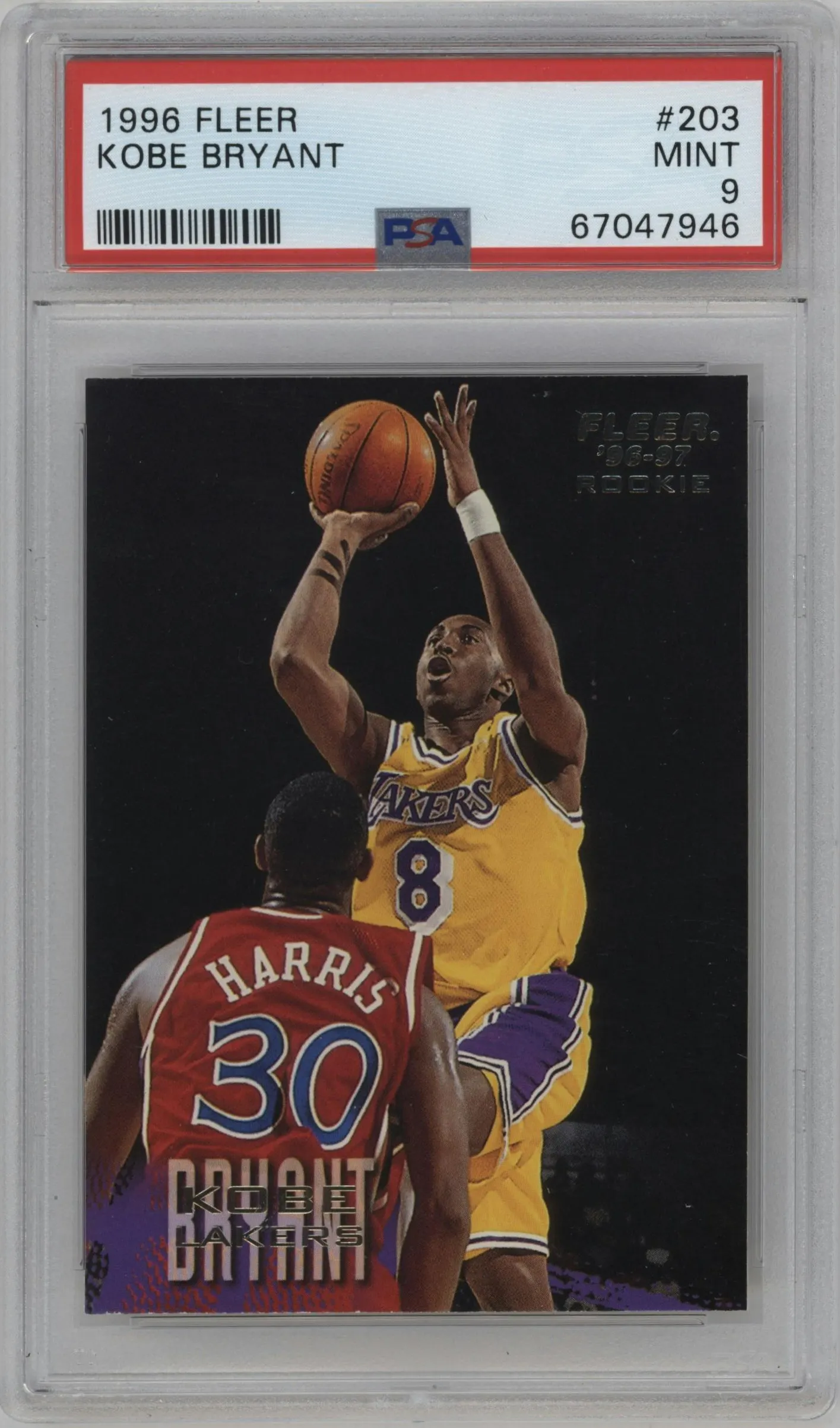 1996 Fleer Kobe Bryant #203 PSA 9