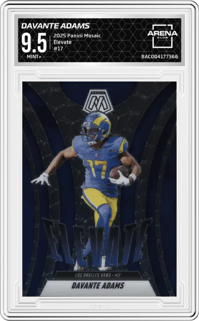 2025 Panini Mosaic Elevate Davante Adams #17 ARENA CLUB 9.5
