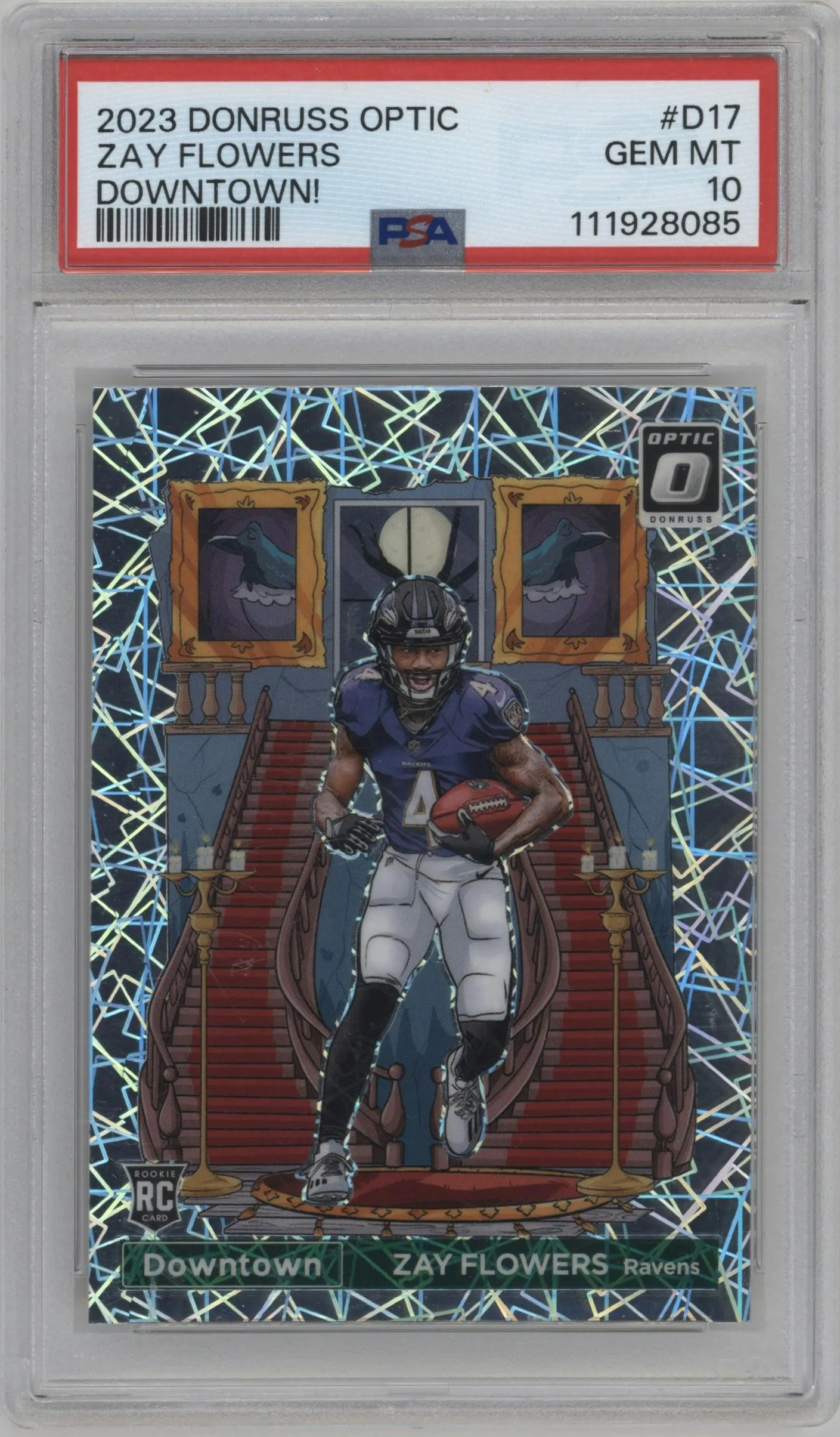 2023 Donruss Optic Downtown Zay Flowers #D-17 PSA 10