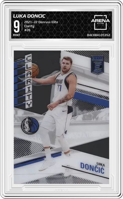 2021 Panini Donruss Elite Clarity Luka Doncic #26 ARENA CLUB 9