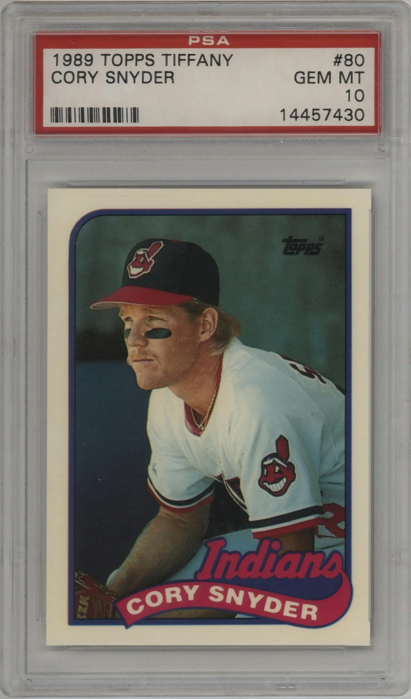 1989 Topps Cory Snyder Tiffany PSA 10