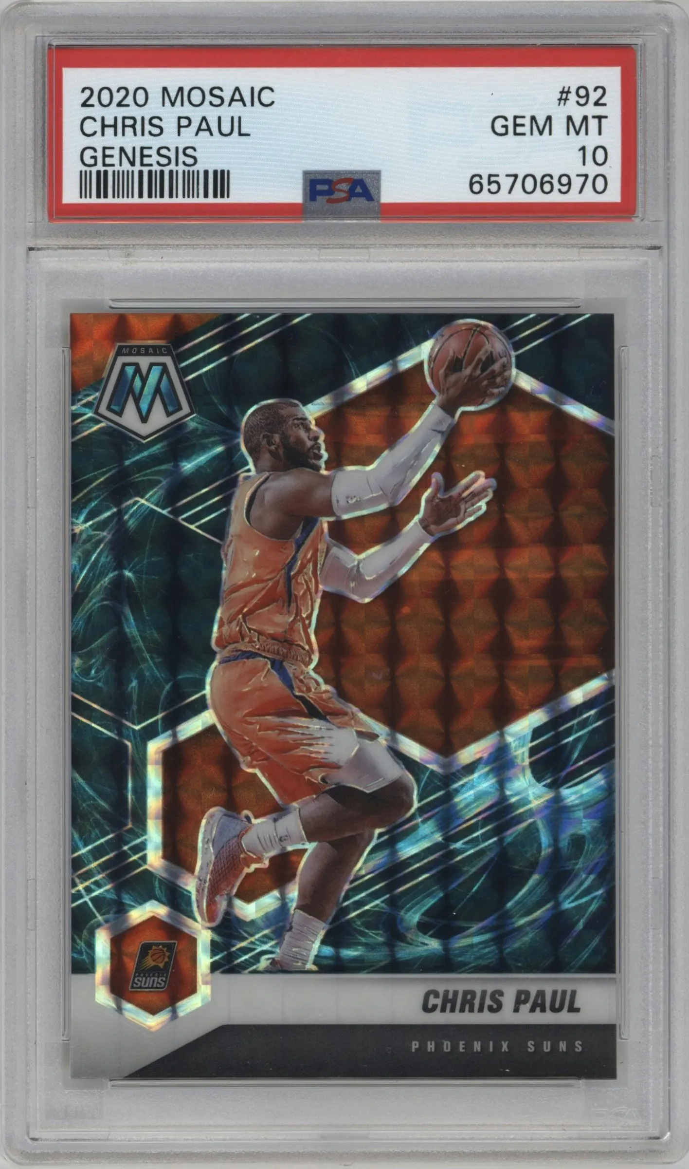 2020 Panini Mosaic Chris Paul Genesis #92 PSA 10