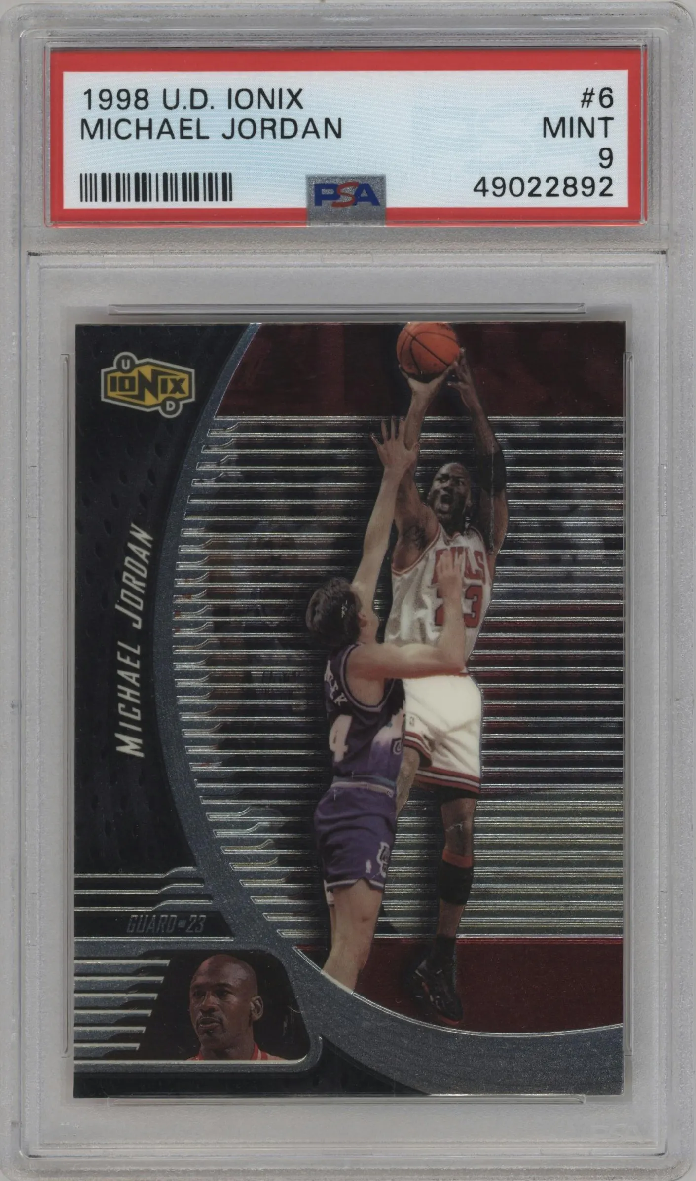 1998 Upper Deck Ionix Michael Jordan #6 PSA 9