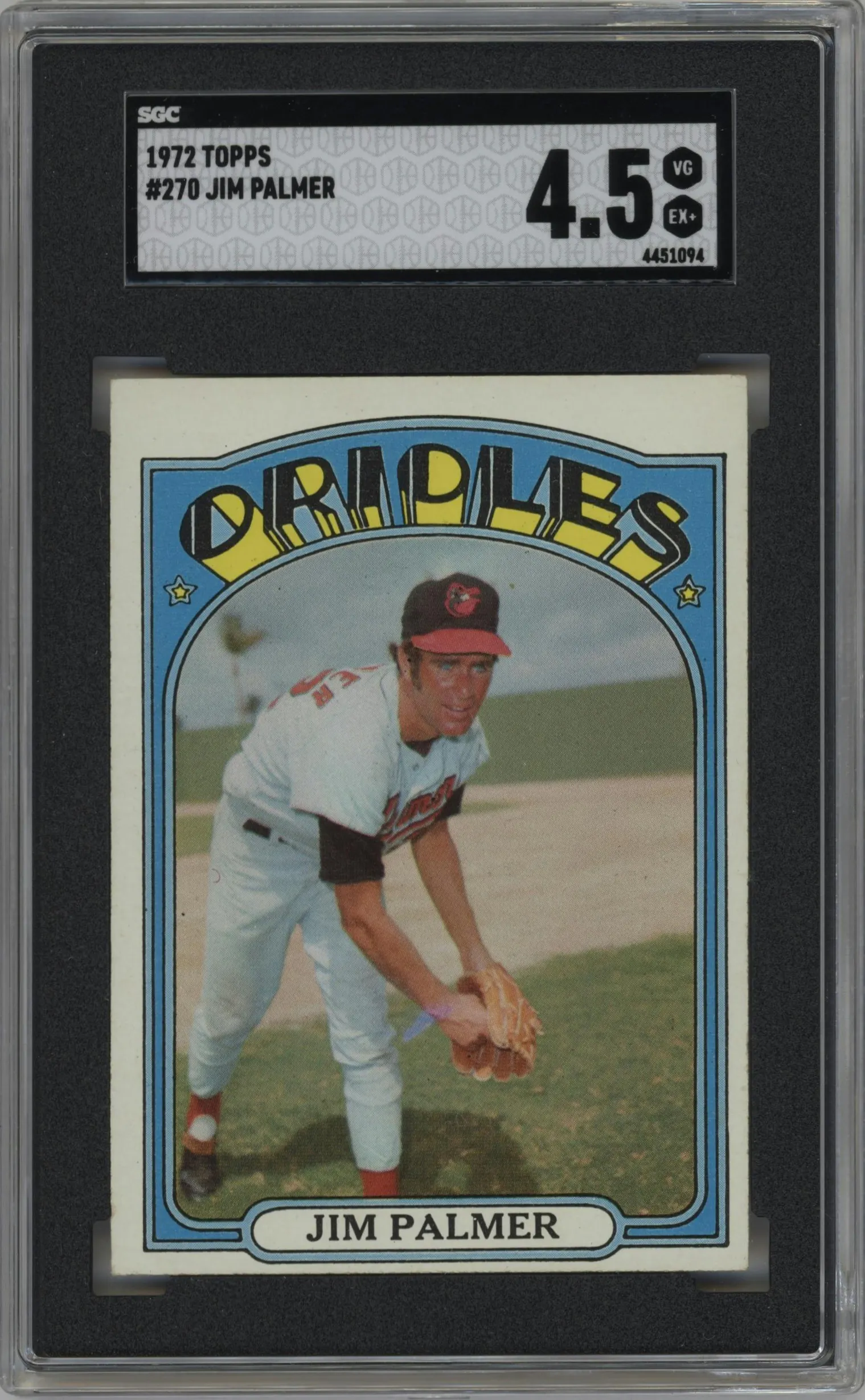 1972 Topps Jim Palmer #270 SGC 4.5