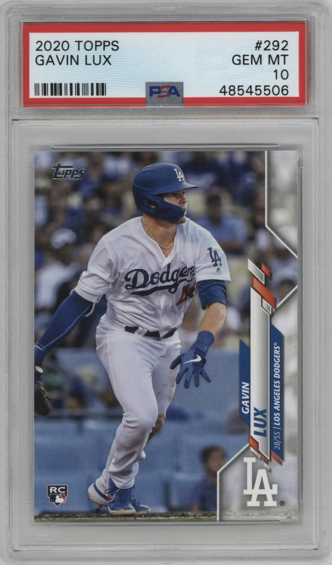 2020 Topps Series 1 Gavin Lux PSA 10