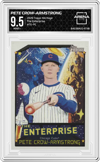 2026 Topps Heritage The Enterprise Pete Crow-Armstrong #TE-PC ARENA CLUB 9.5