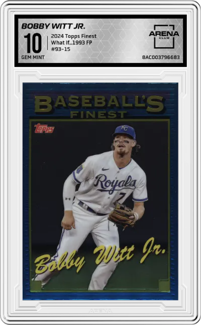 2024 Topps Finest What If...1993 FP Bobby Witt Jr. ARENA CLUB 10