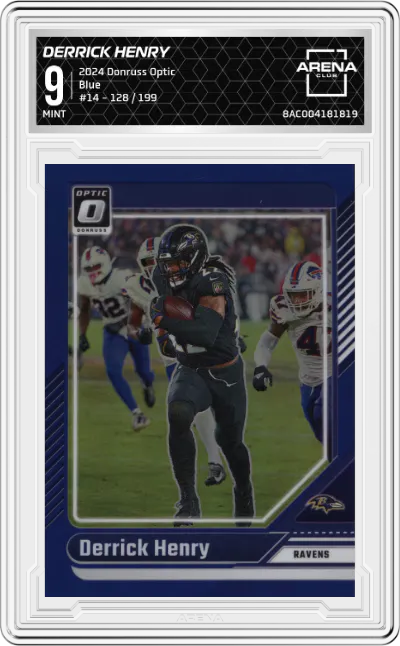 2024 Donruss Optic Derrick Henry Blue #14 ARENA CLUB 9
