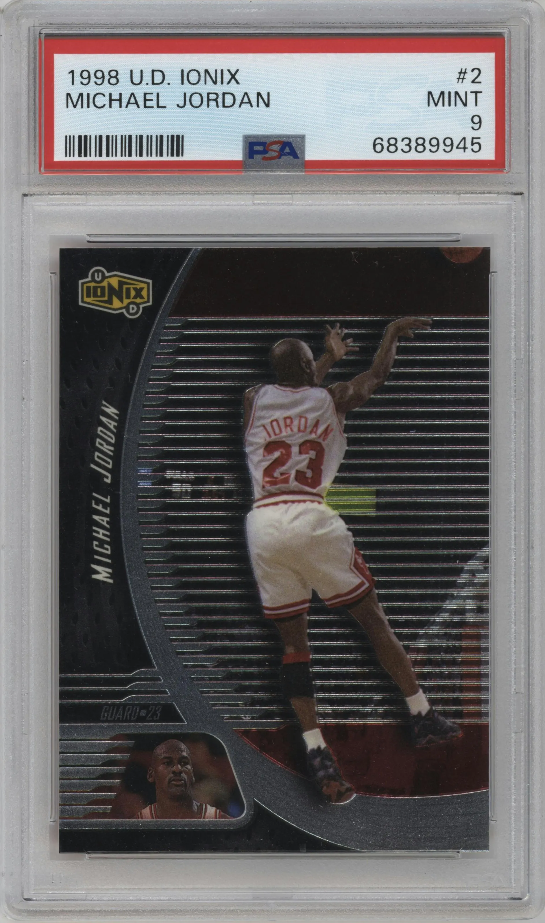 1998 Upper Deck Ionix Michael Jordan #2 PSA 9