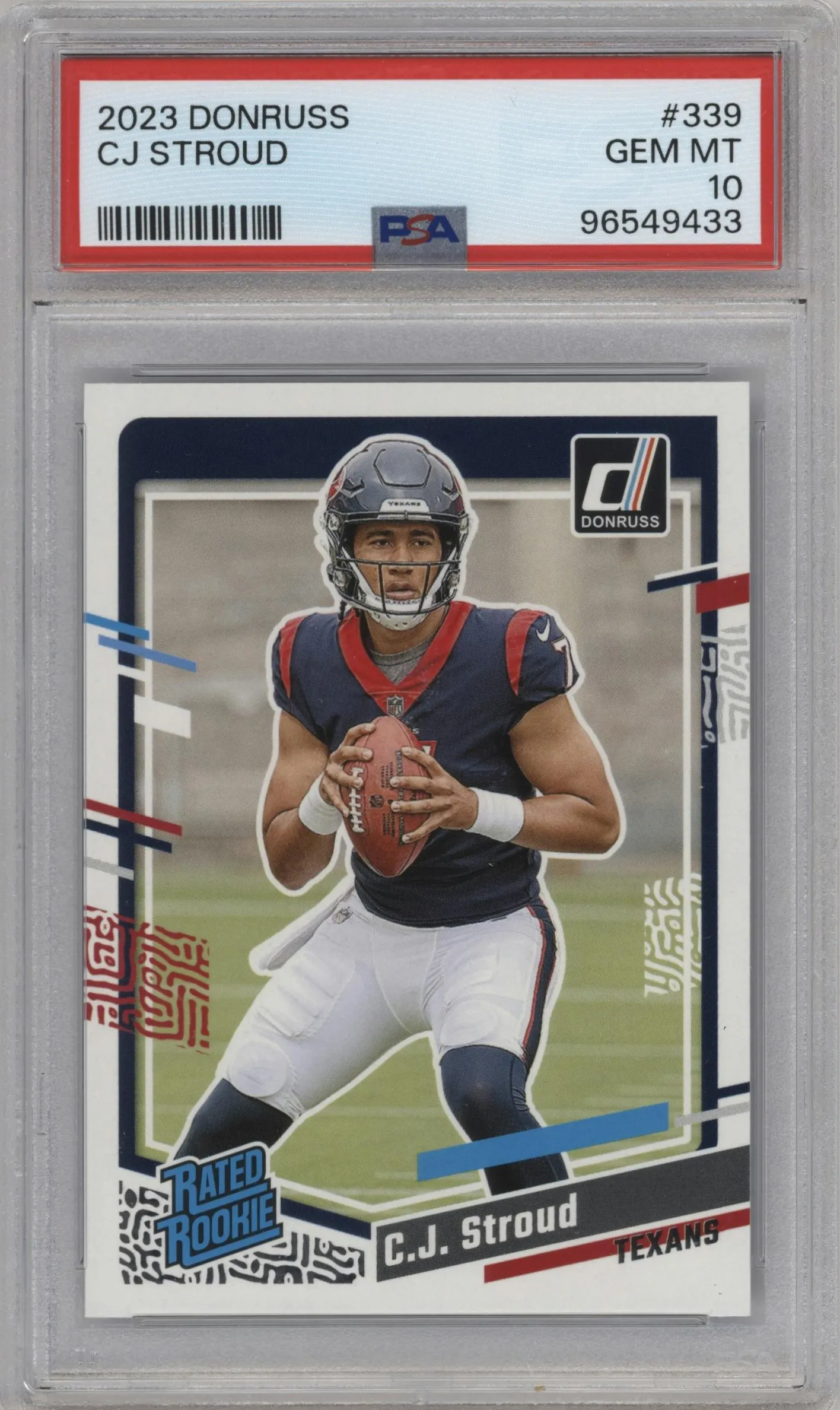 2023 Panini Donruss Rated Rookie C.J. Stroud PSA 10
