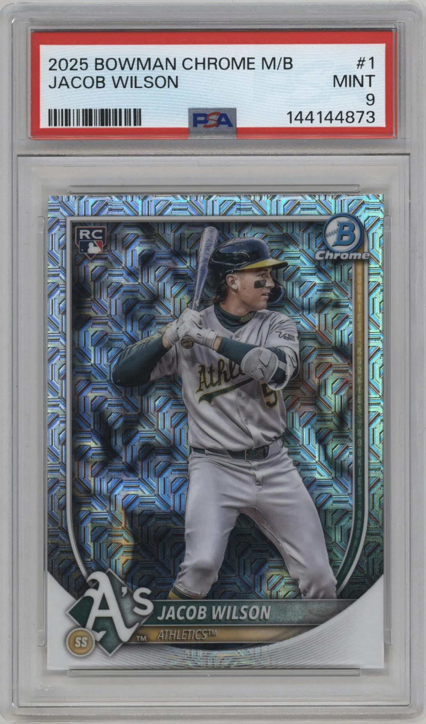 2025 Bowman Chrome Mega Box Jacob Wilson #1 PSA 9
