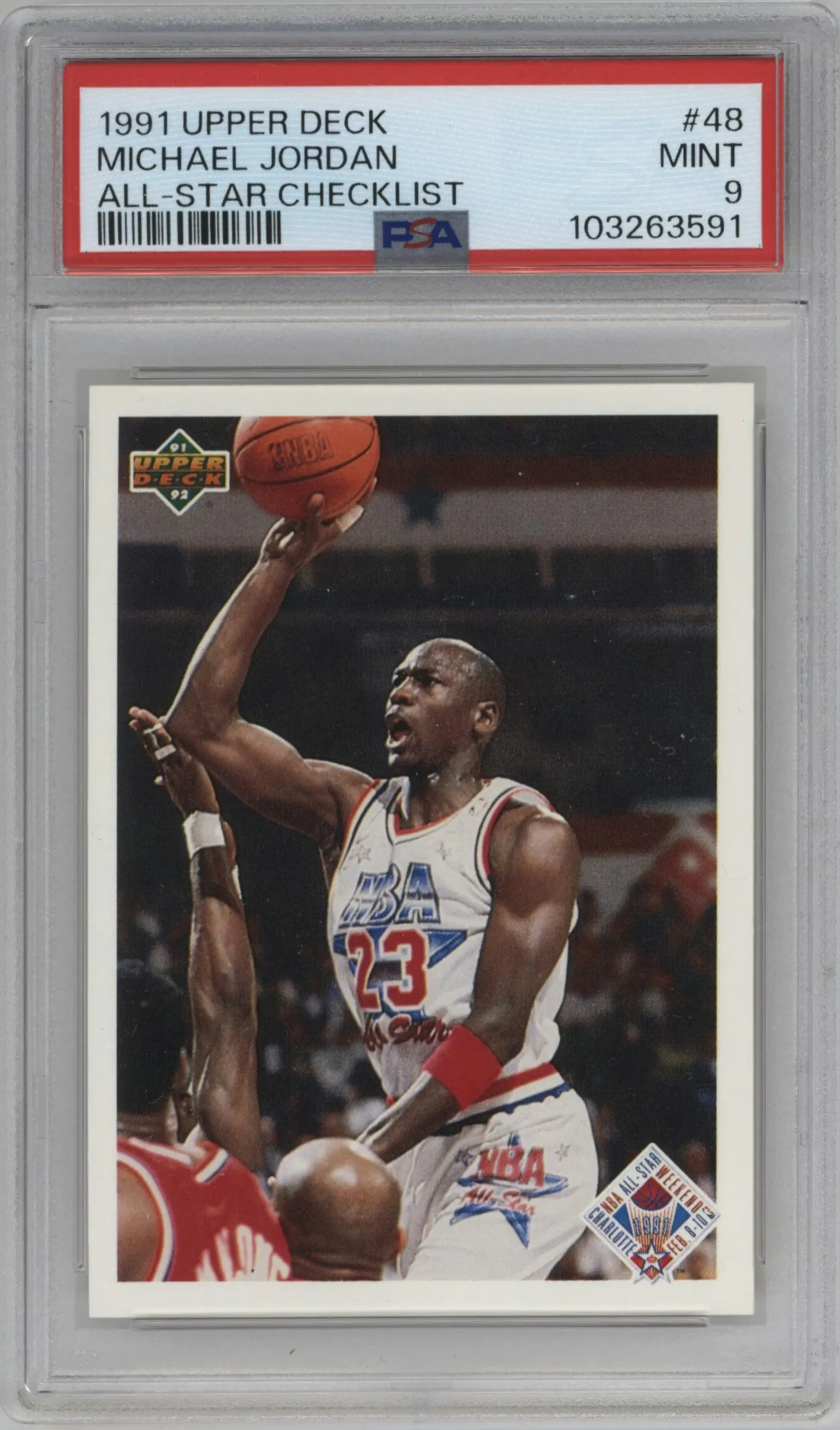 1991 Upper Deck Michael Jordan #48 PSA 9