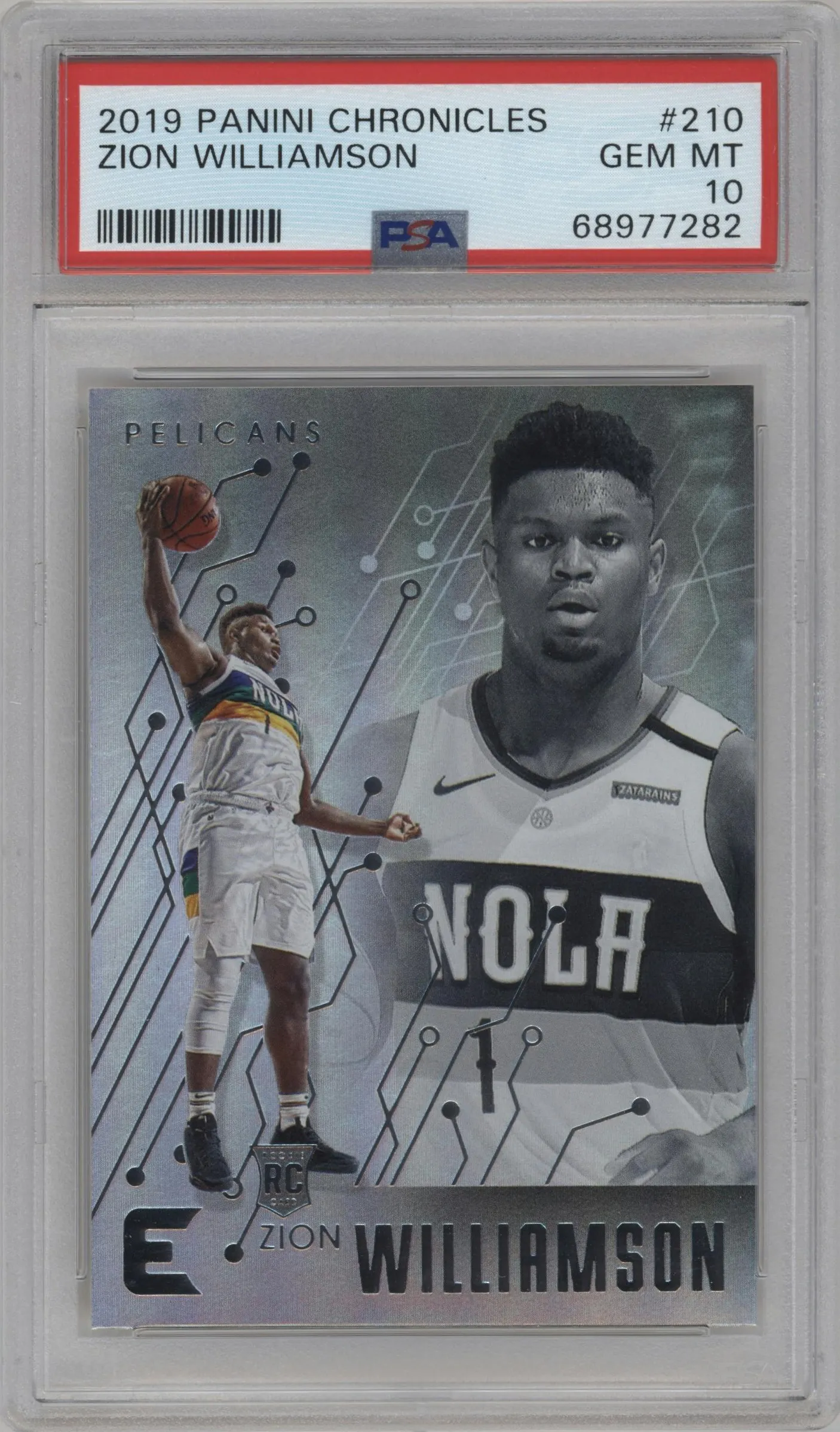 2019 Panini Chronicles Essentials Zion Williamson #210 PSA 10