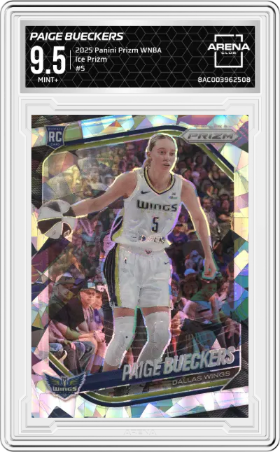 2025 Panini Prizm WNBA Paige Bueckers Ice Prizm #5 ARENA CLUB 9.5