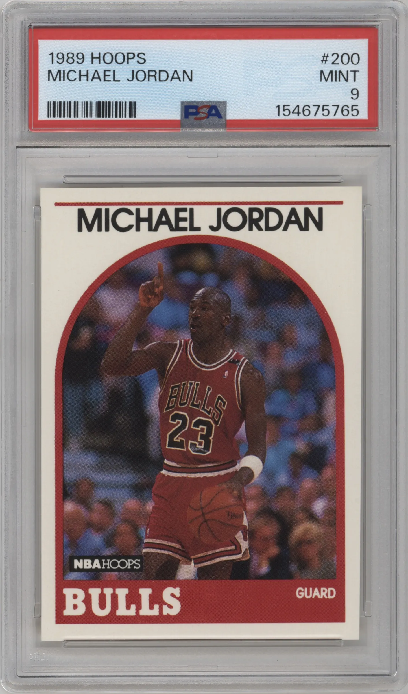 1989 NBA Hoops Michael Jordan PSA 9