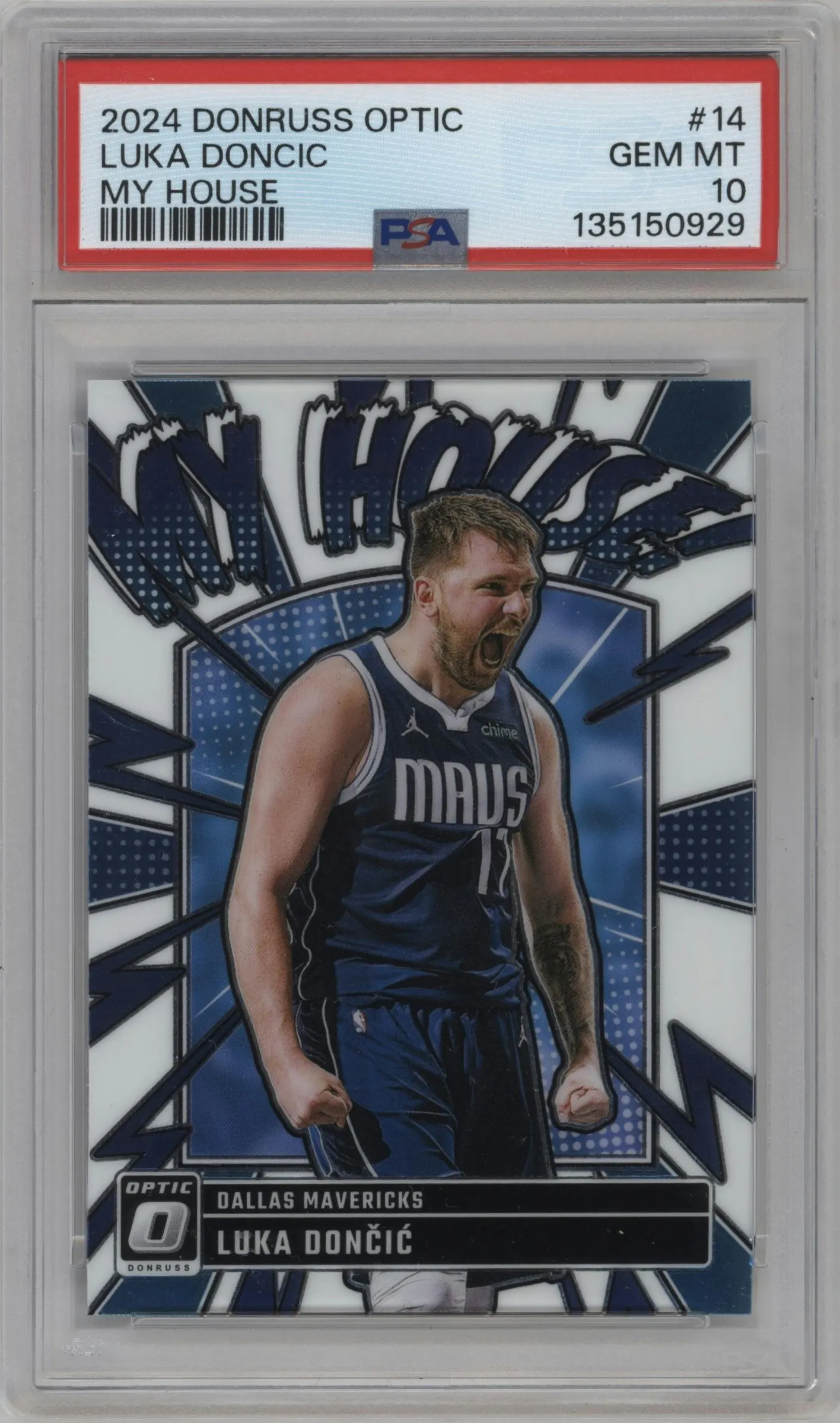 2024 Donruss Optic My House Luka Doncic #14 PSA 10