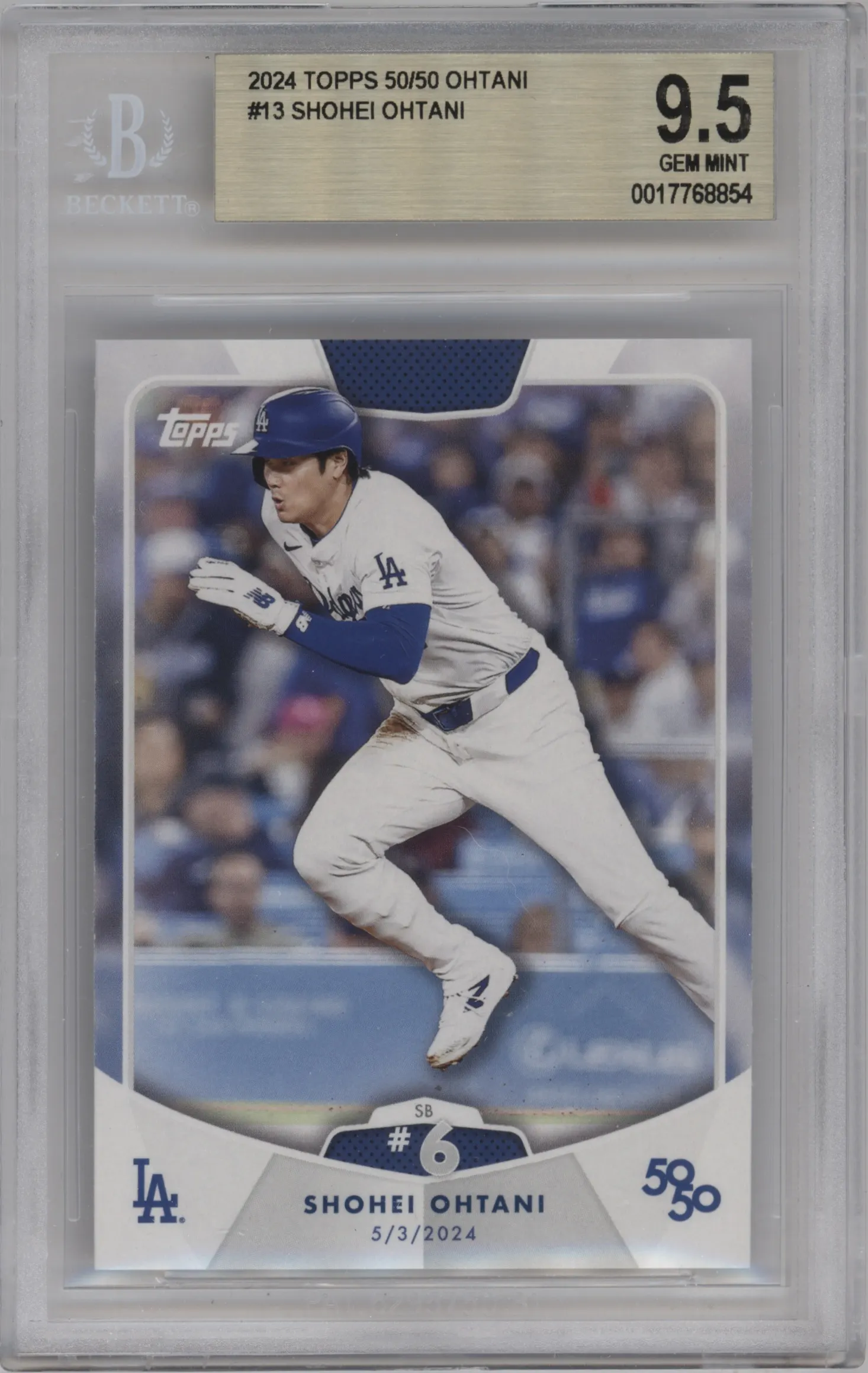 2024 Topps 50/50 Shohei Ohtani BGS 9.5