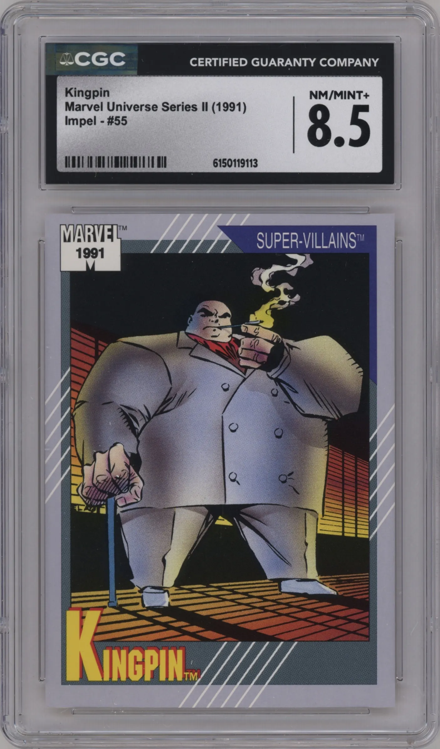 1991 Impel Marvel Universe Kingpin #55 CGC 8.5