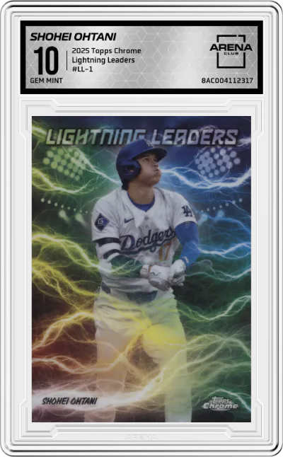 2025 Topps Chrome Lightning Leaders Shohei Ohtani #LL-1 ARENA CLUB 10