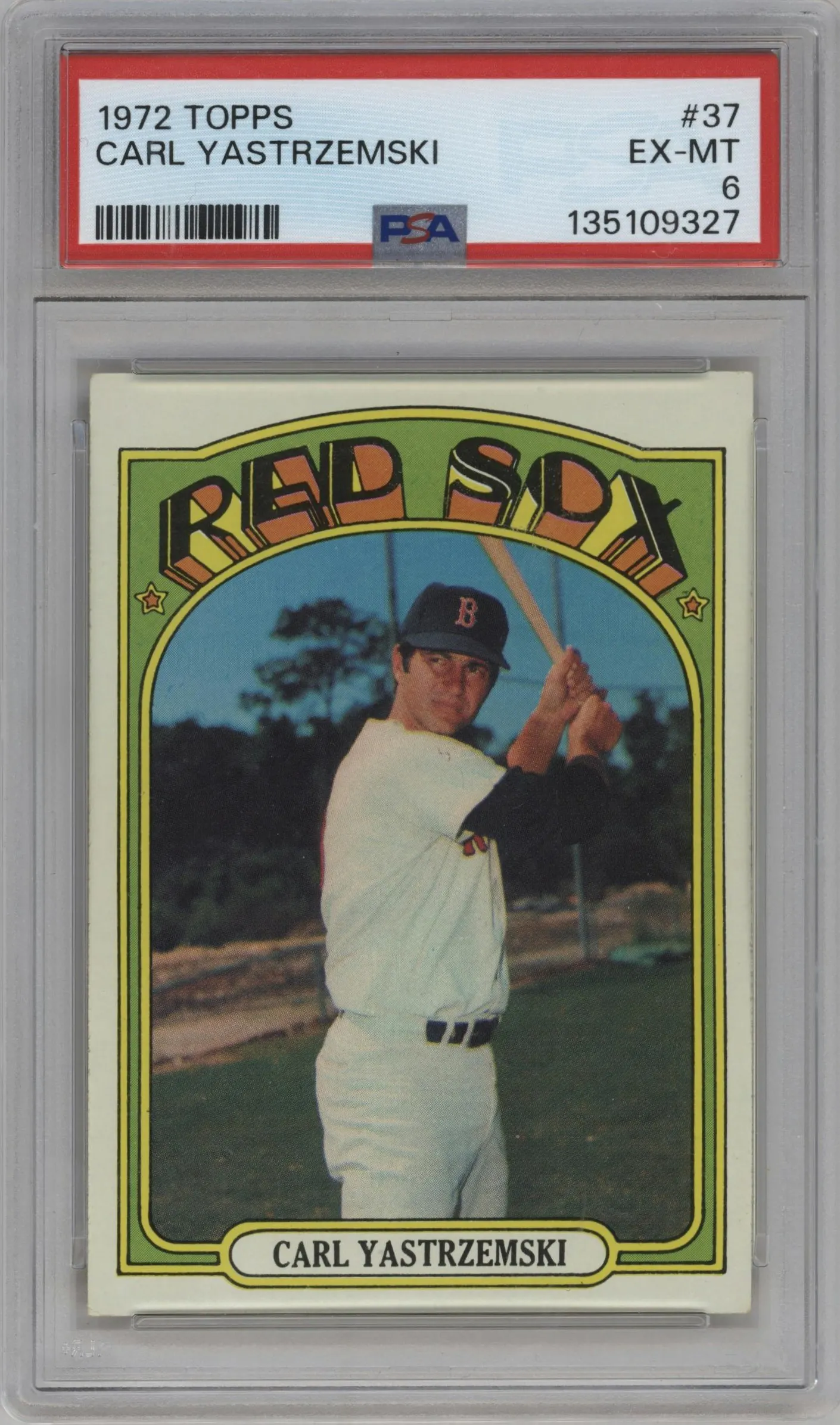 1972 Topps Carl Yastrzemski #37 PSA 6