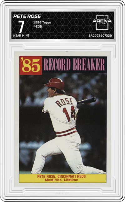 1986 Topps Pete Rose ARENA CLUB 7