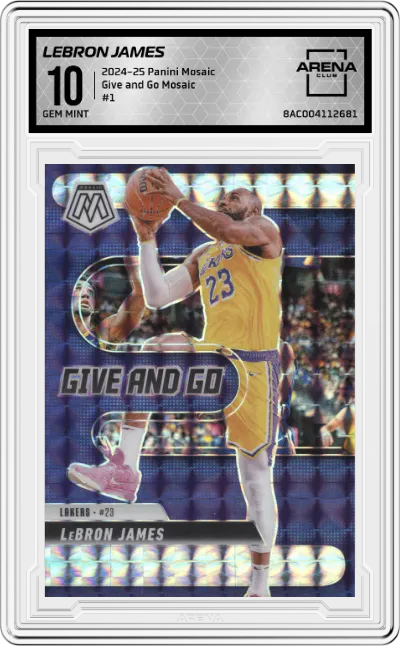 2024 Panini Mosaic Give and Go LeBron James Mosaic #1 ARENA CLUB 10