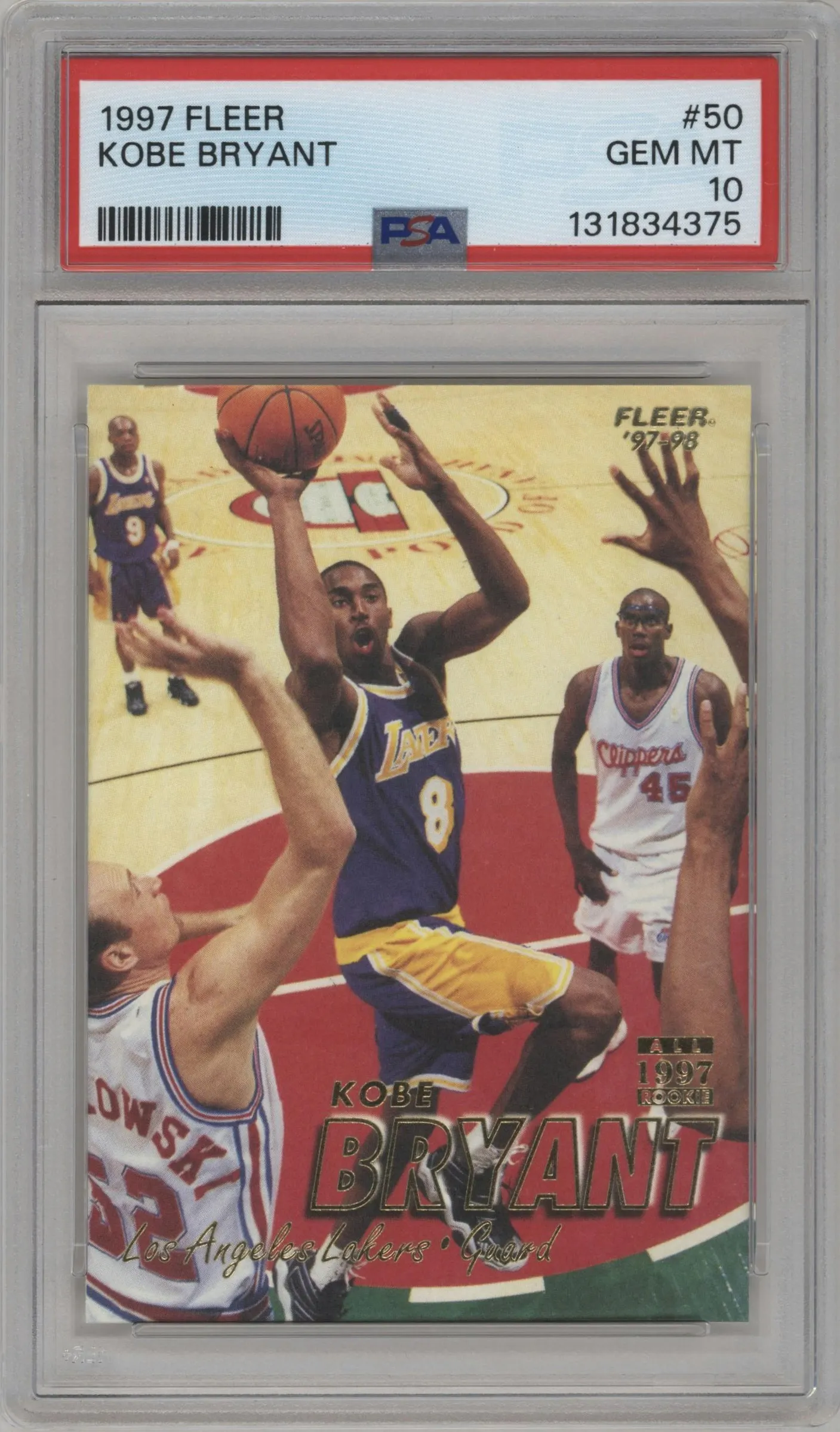 1997 Fleer Kobe Bryant #50 PSA 10