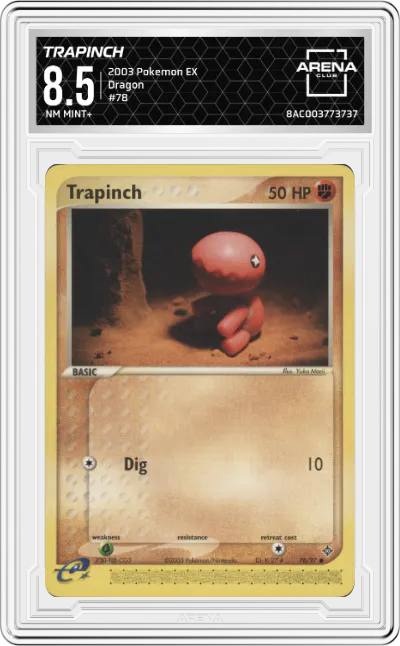 2003 Pokemon EX Dragon Trapinch ARENA CLUB 8.5