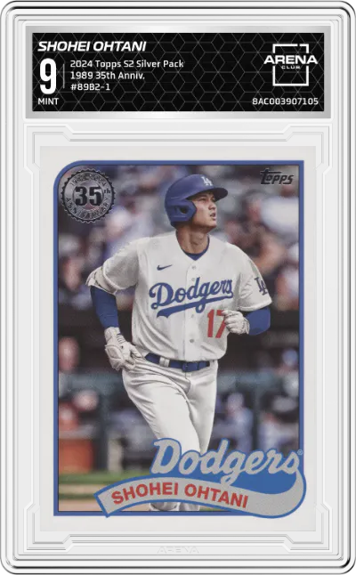 2024 Topps Series 2 Silver Pack 1989 35th Anniv. Shohei Ohtani #89B2-1 ARENA CLUB 9