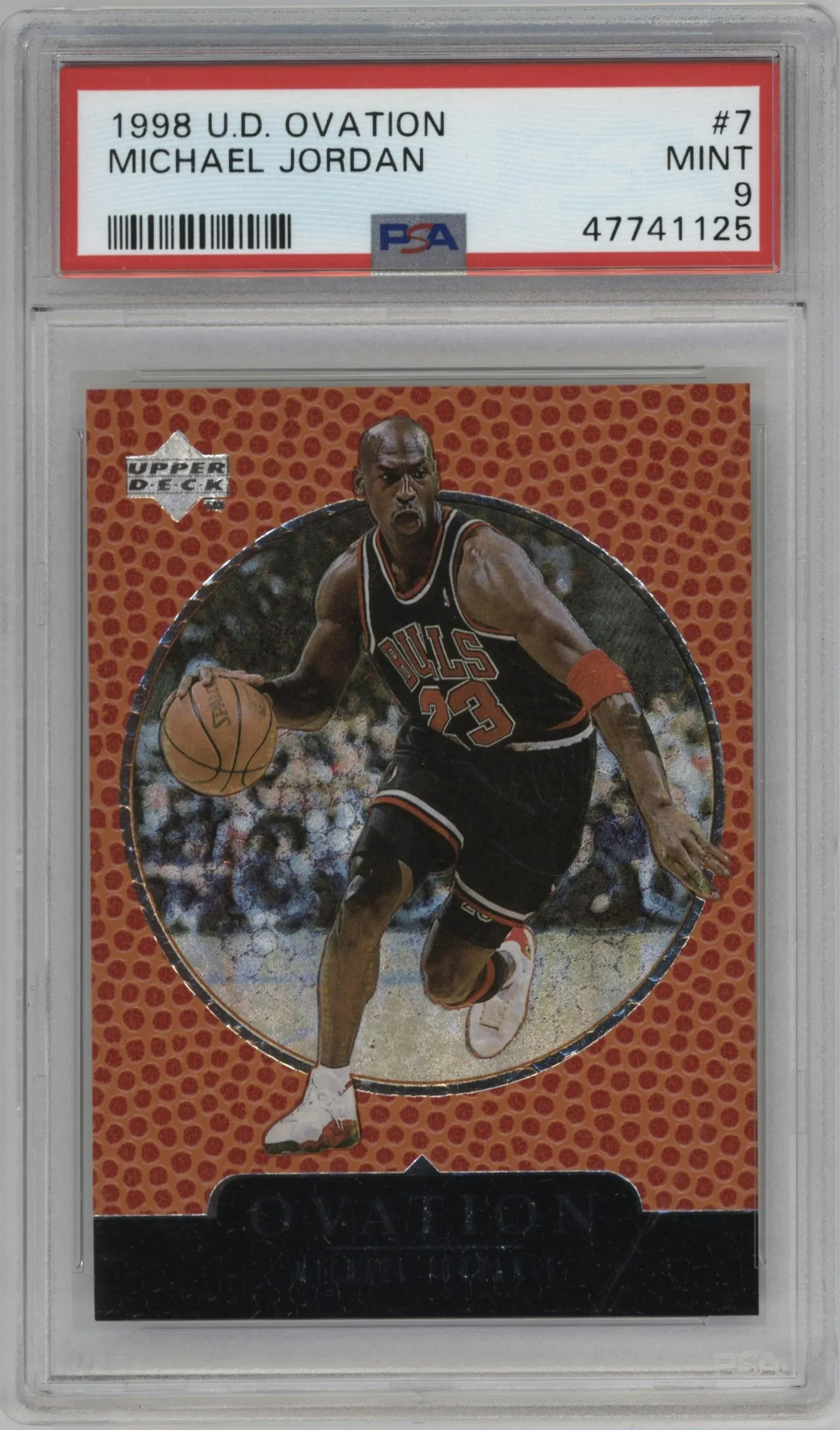 1998 Upper Deck Ovation Michael Jordan #7 PSA 9