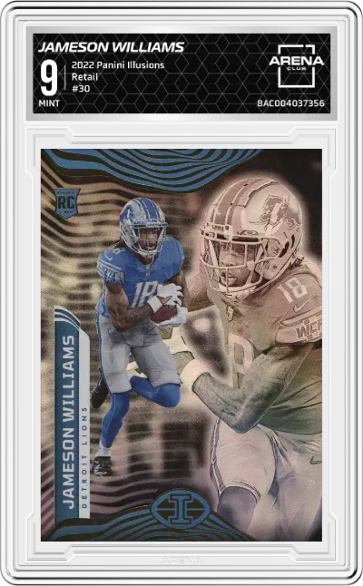 2022 Panini Illusions Jameson Williams Retail #30 ARENA CLUB 9