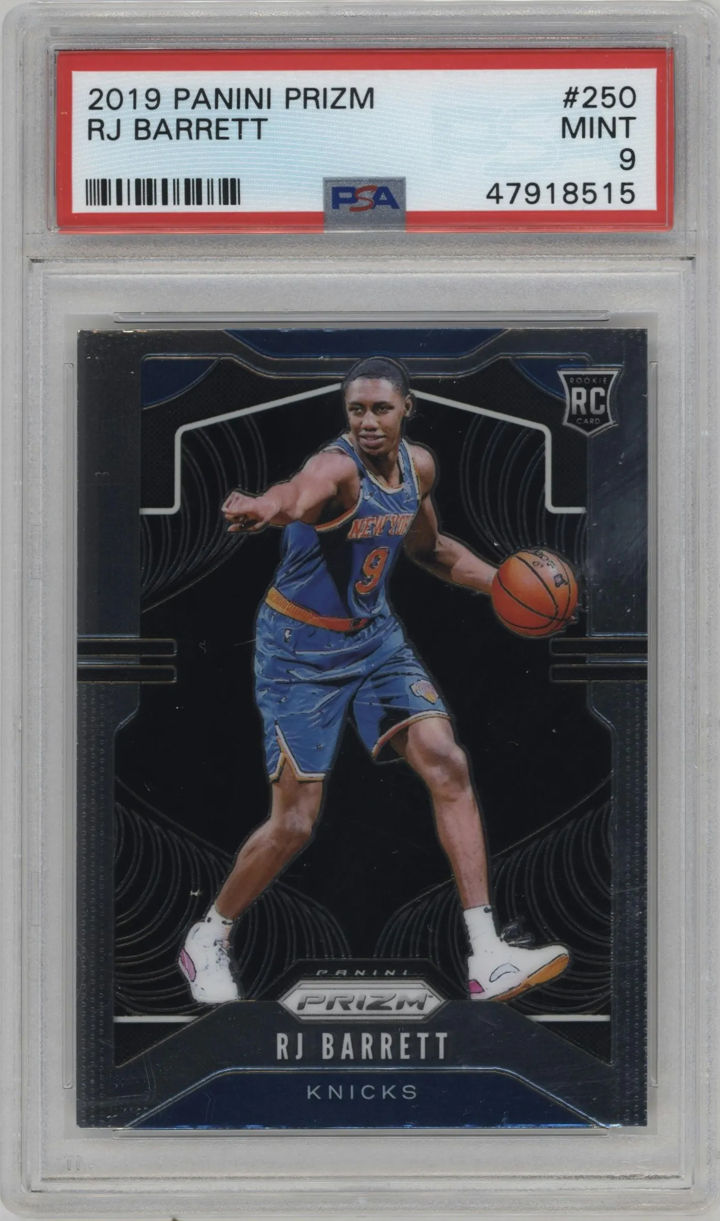 2019 Panini Prizm RJ Barrett #250 PSA 9