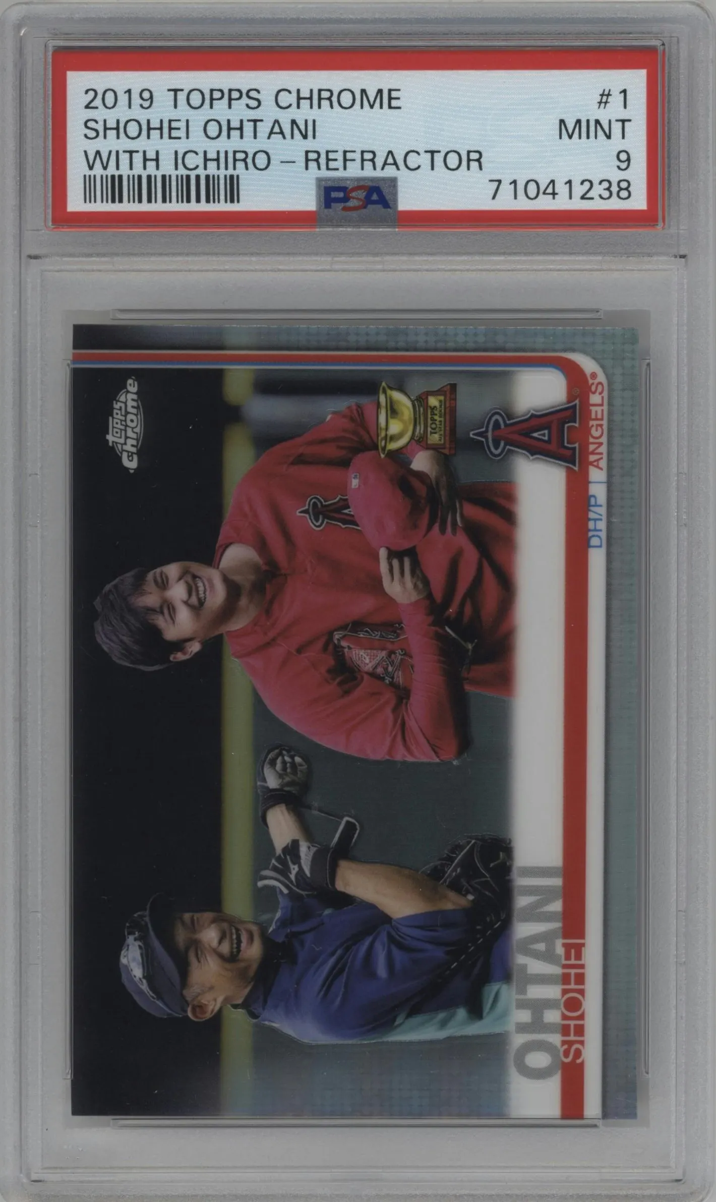 2019 Topps Chrome Variation Shohei Ohtani Refractor #1 PSA 9