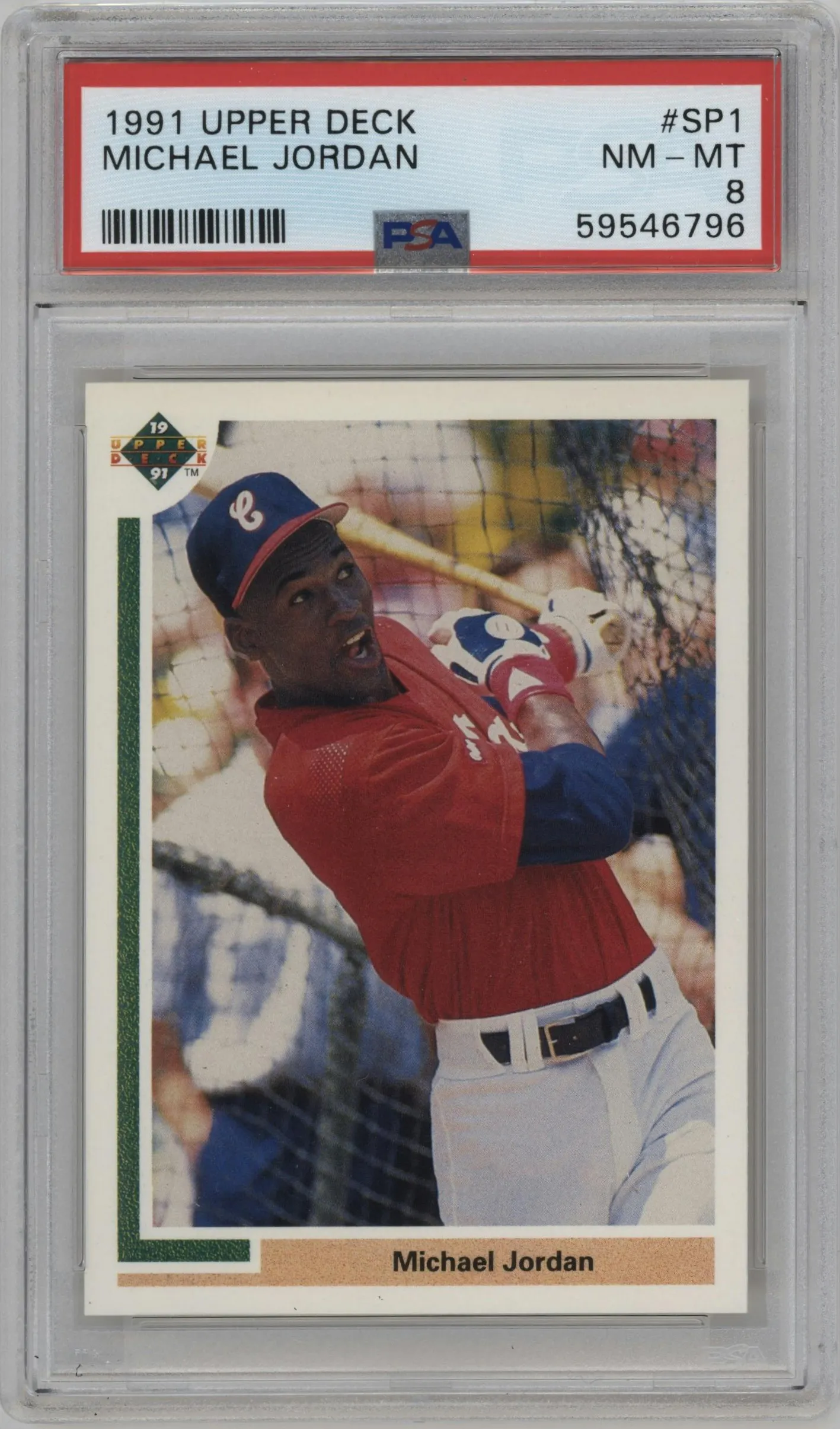 1991 Upper Deck SP Michael Jordan PSA 8