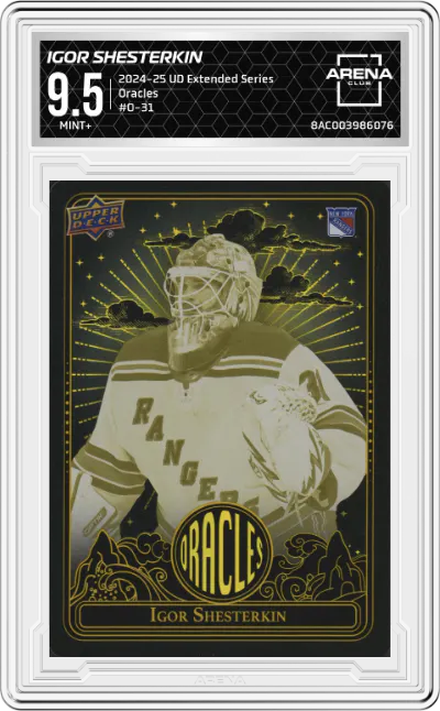 2024 Upper Deck Extended Series Oracles Igor Shesterkin #O-31 ARENA CLUB 9.5