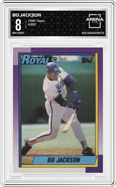 1990 Topps Bo Jackson #300 ARENA CLUB 8