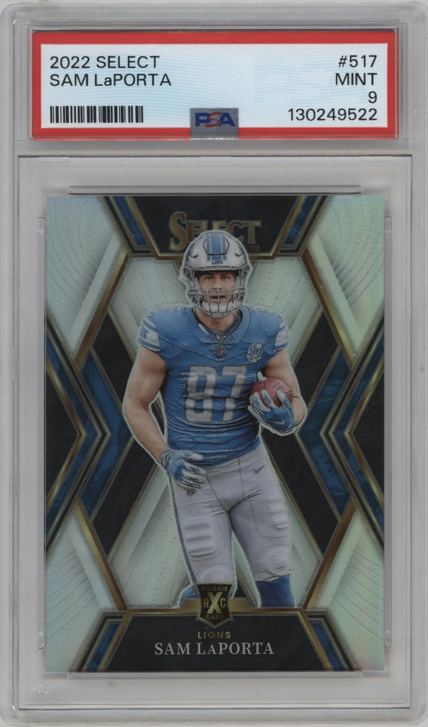 2022 Panini Select XRC Redemption Sam LaPorta #517 PSA 9