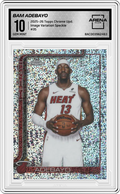 2025 Topps Chrome Update Image Variation Bam Adebayo Speckle #35 ARENA CLUB 10