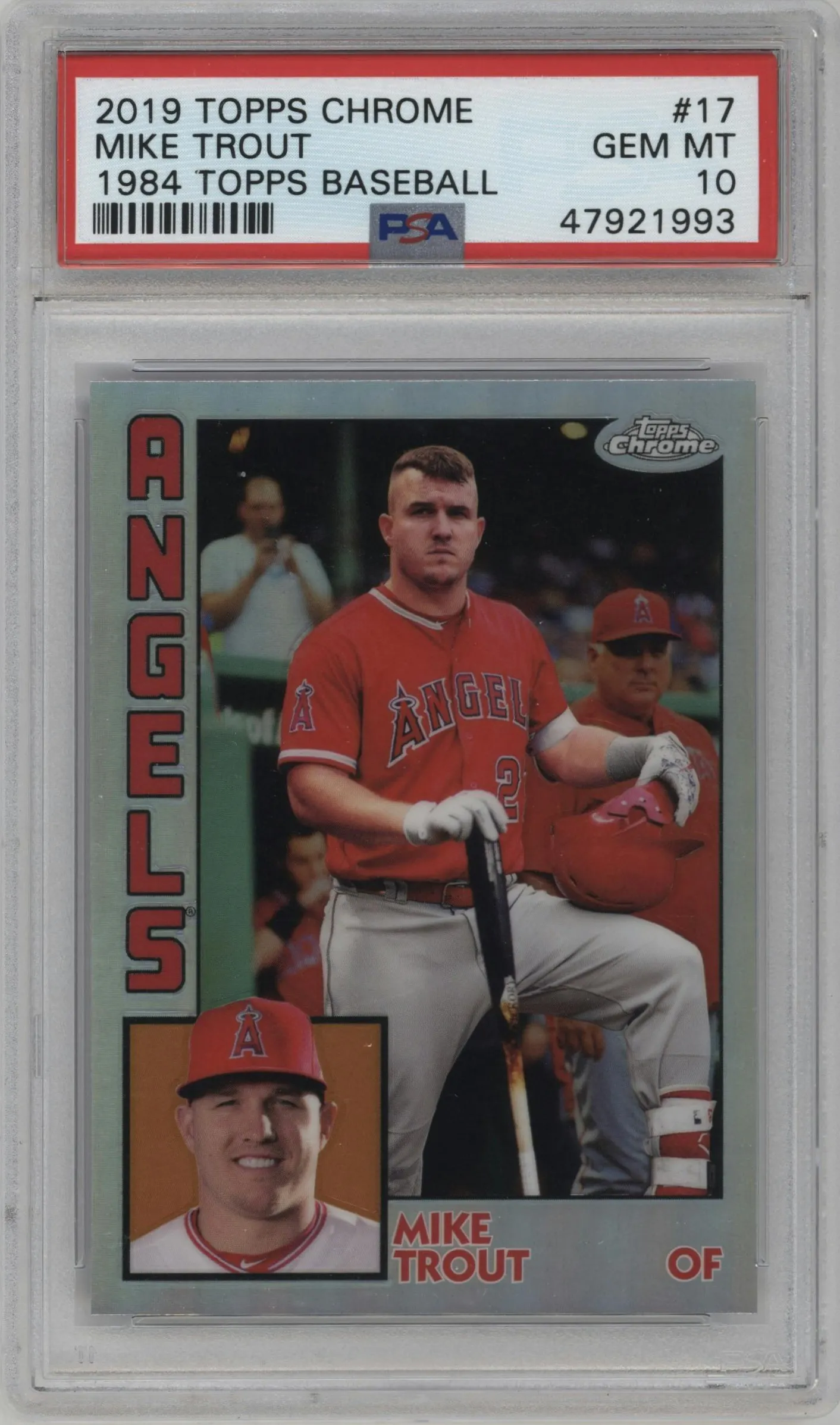 2019 Topps Chrome 1984 Topps Mike Trout #84TC-17 PSA 10