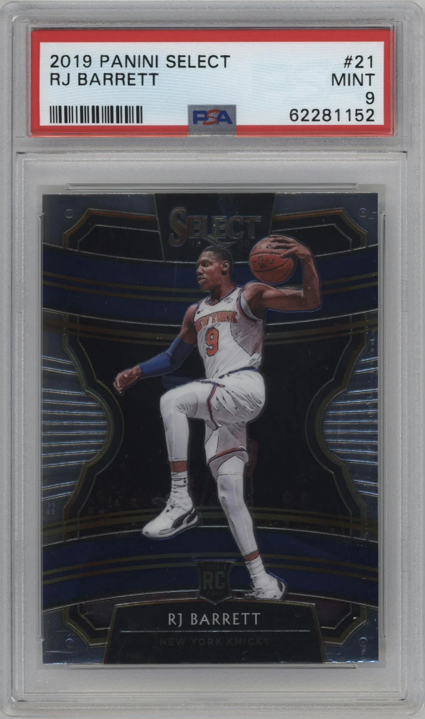 2019 Panini Select RJ Barrett #21 PSA 9