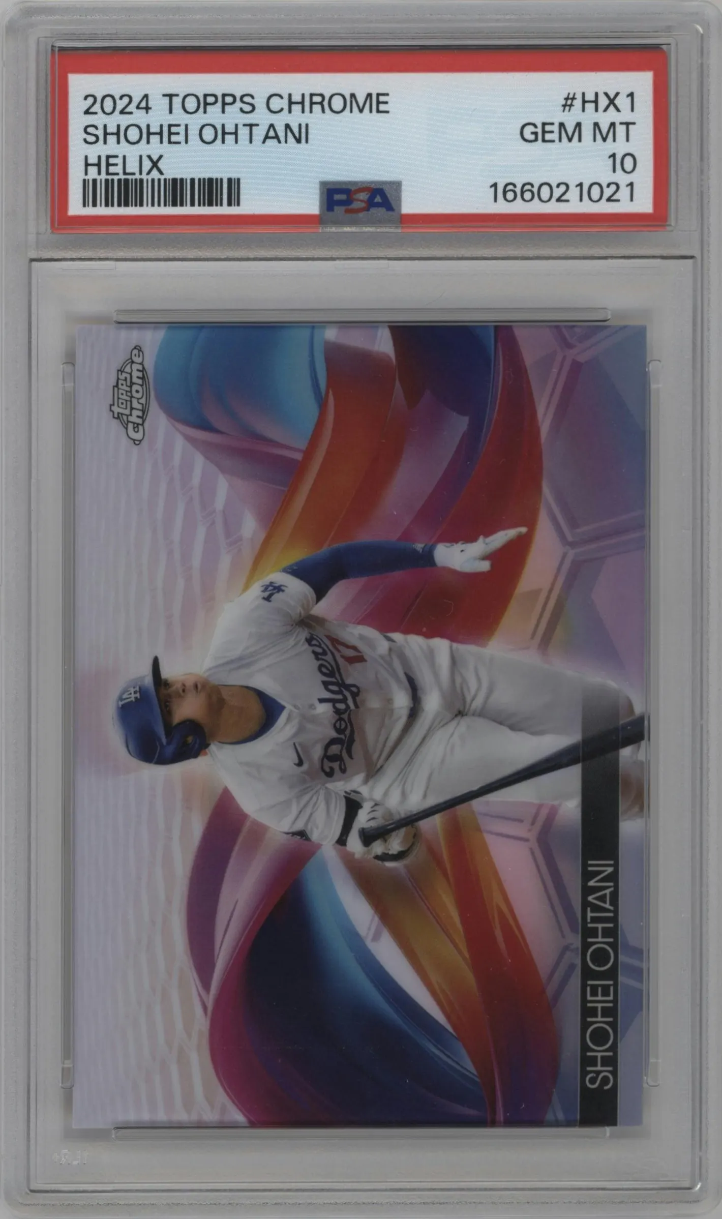 2024 Topps Chrome Helix Shohei Ohtani PSA 10