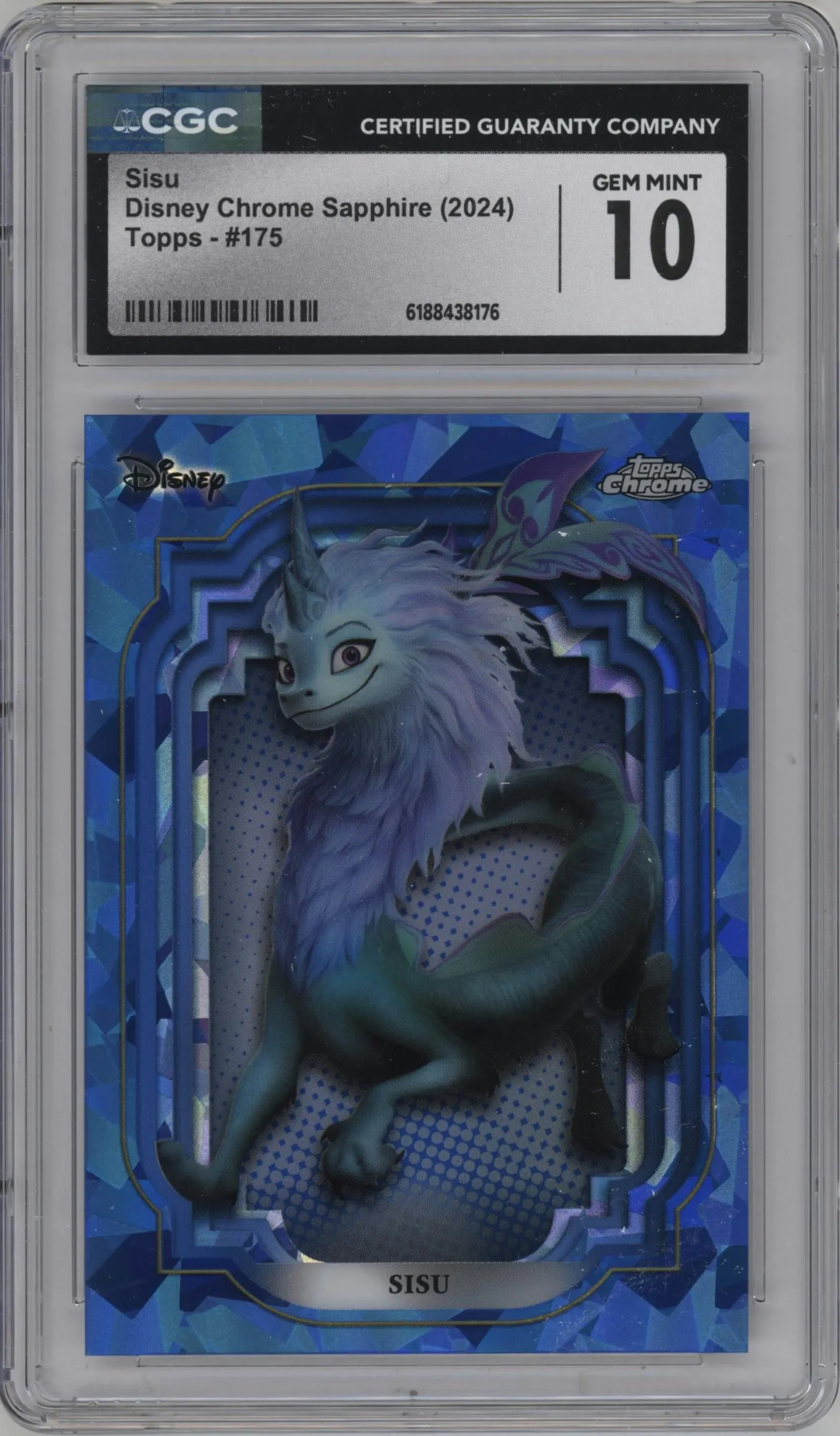 2024 Topps Chrome Disney Sapphire Edition Sisu #175 CGC 10