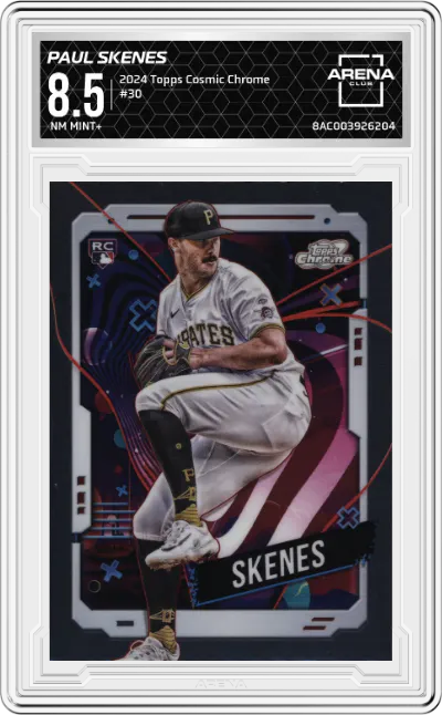 2024 Topps Cosmic Chrome Paul Skenes #30 ARENA CLUB 8.5