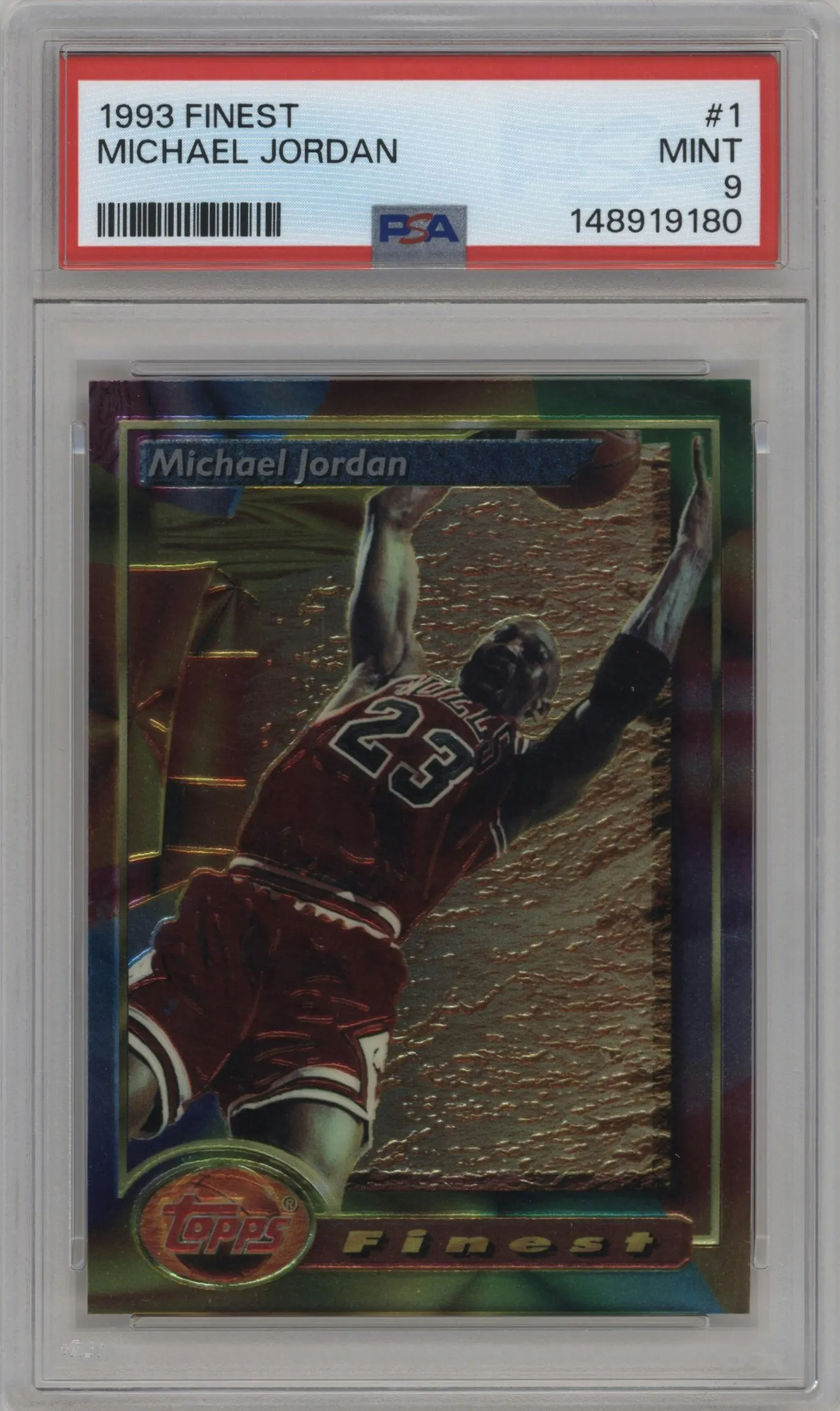 1993 Topps Finest Michael Jordan #1 PSA 9