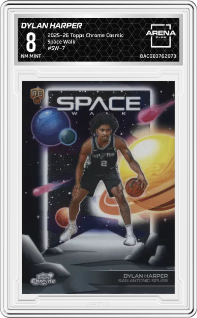 2025 Topps Chrome Cosmic Space Walk Dylan Harper #SW-7 ARENA CLUB 8