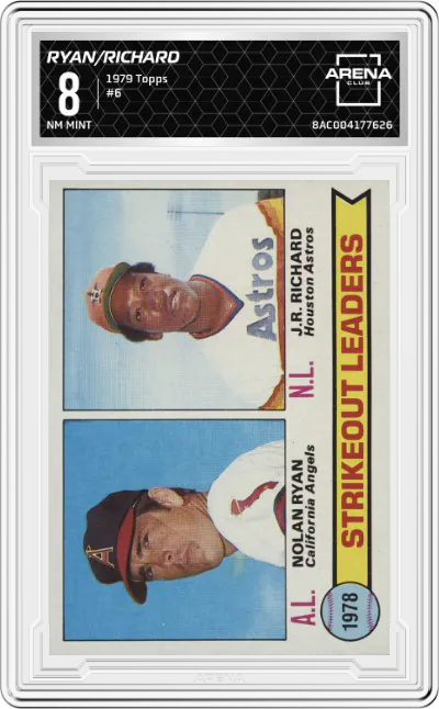 1979 Topps Nolan Ryan/J.R. Richard #6 ARENA CLUB 8