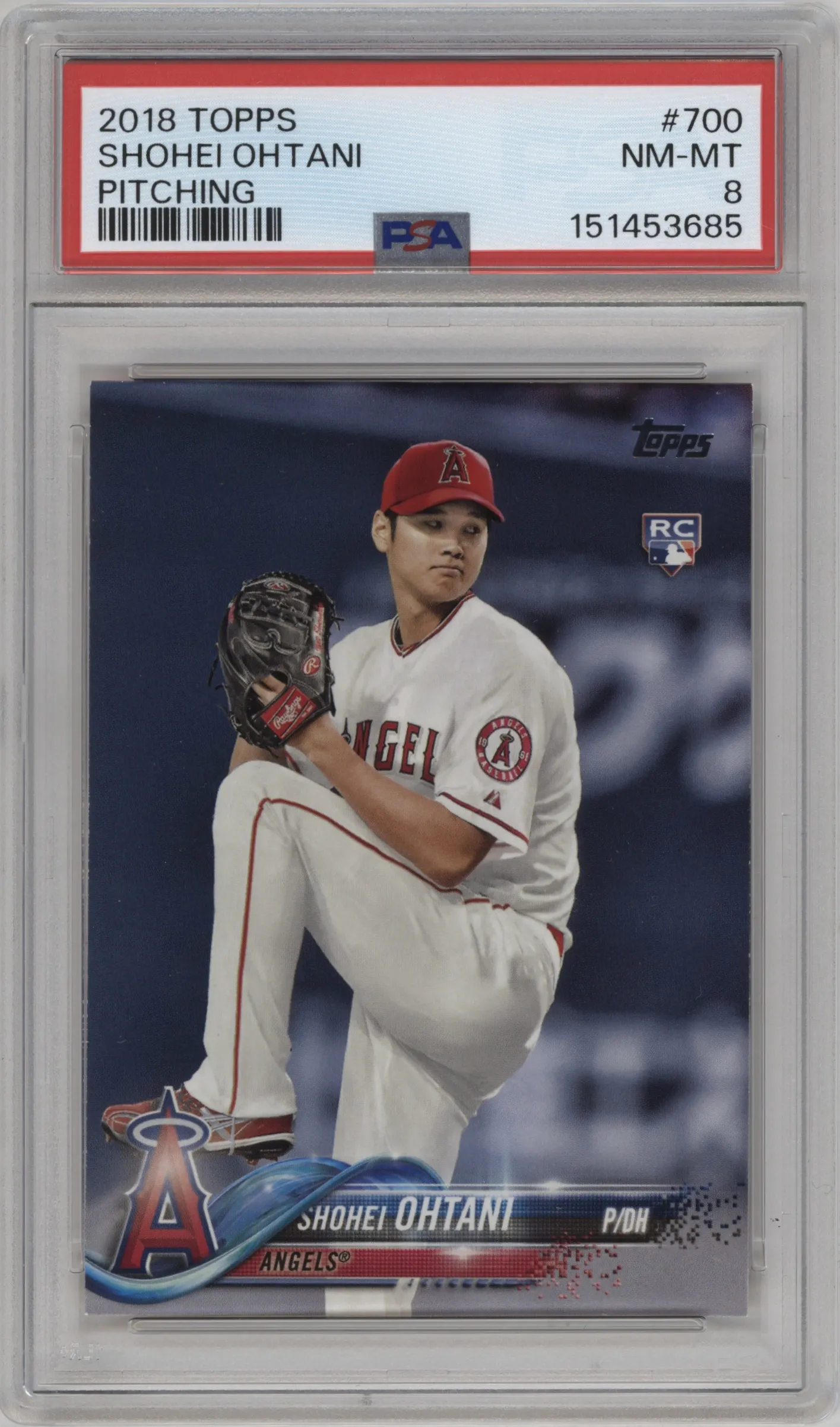 2018 Topps Series 2 Shohei Ohtani #700 PSA 8