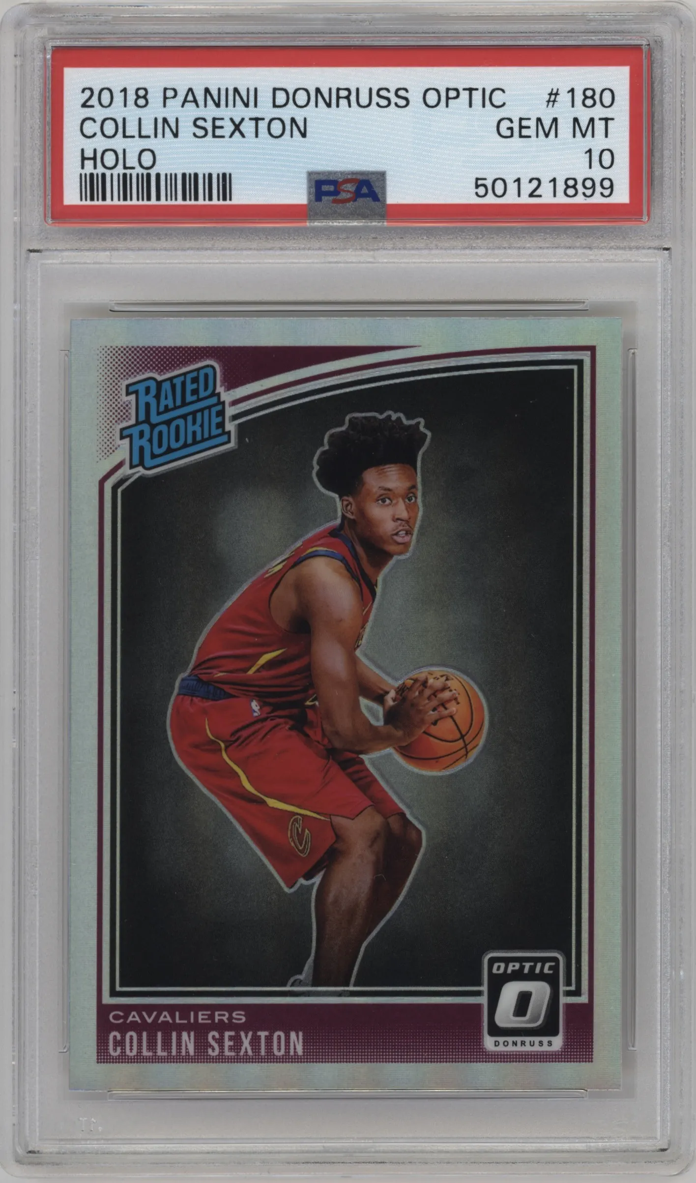 2018 Panini Donruss Optic Rated Rookie Collin Sexton Holo #180 PSA 10