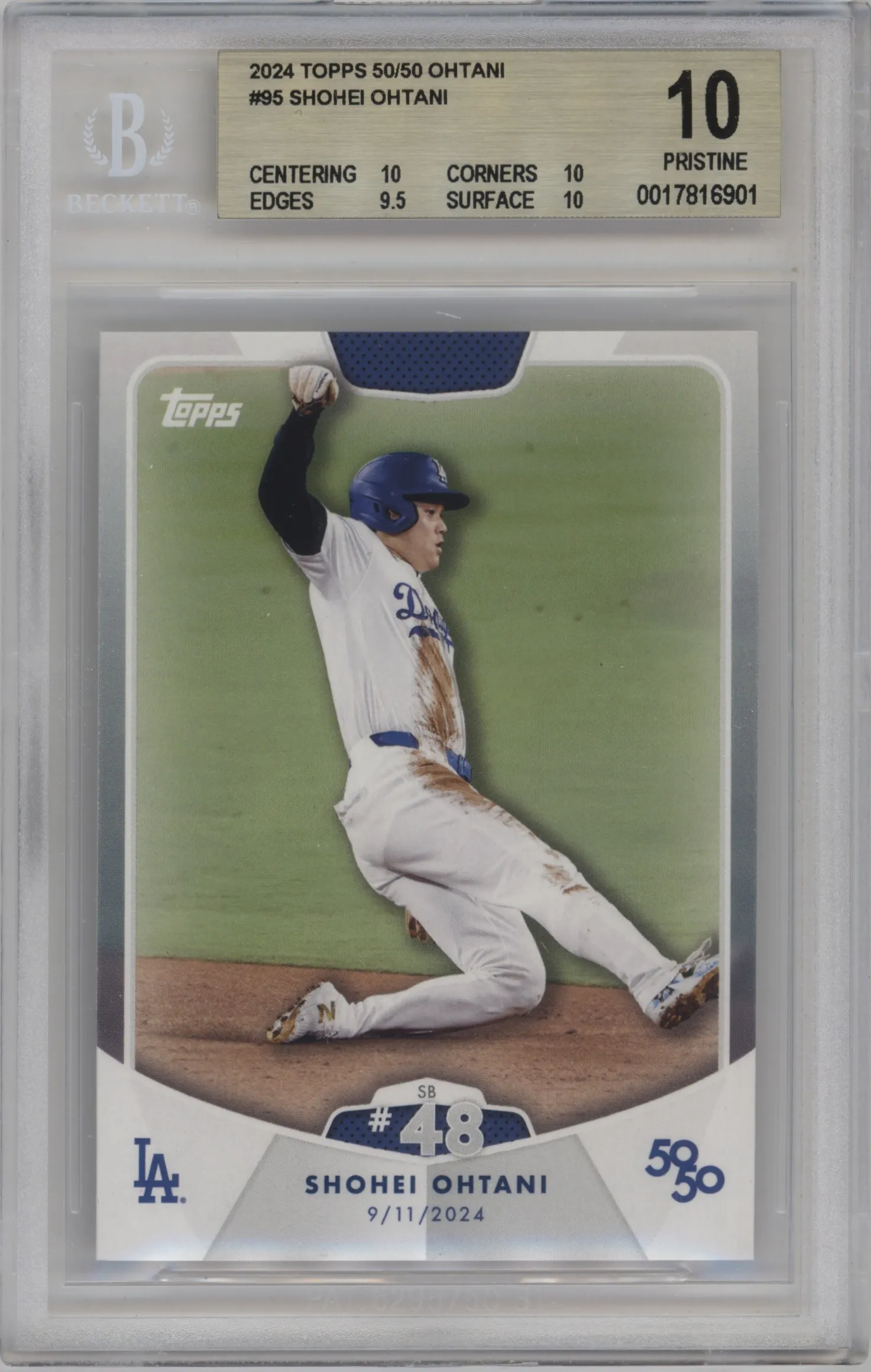 2024 Topps 50/50 Shohei Ohtani #95 BGS 10